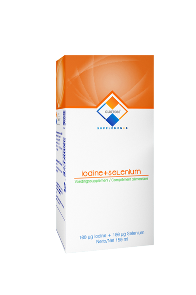 Custom Supplements® 100 mcg İyot+100 mcg Selenyum Likit Çözelti (150 ml),Custom Supplements