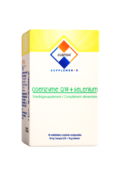 Custom Supplements® 50 mg Koenzim Q10 + 10 mcg Selenyum Ağızda Dağılan Tablet (30 Tablet),Custom Supplements