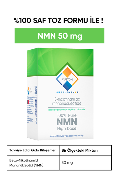NMN Powder | Katkısız, Toz Form NMN (Nikotinamid Mononükleotid