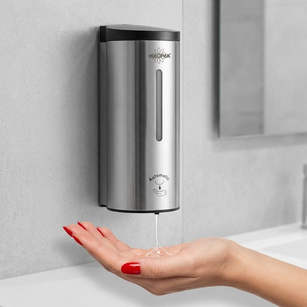 403828 Paslanmaz Sensörlü Sıvı Sabun Dispenseri 600 Ml