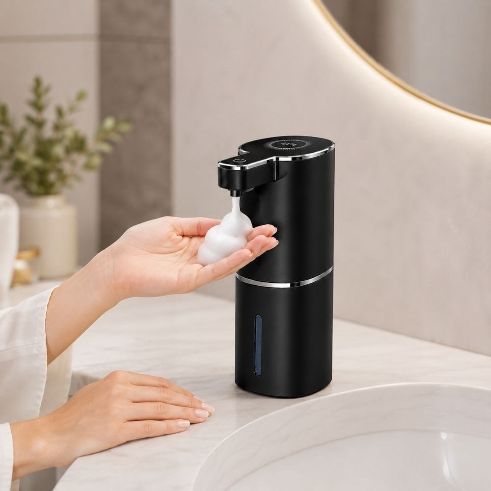 403837 Sensörlü Tezgahüstü Köpük Sabun Dispenseri Siyah