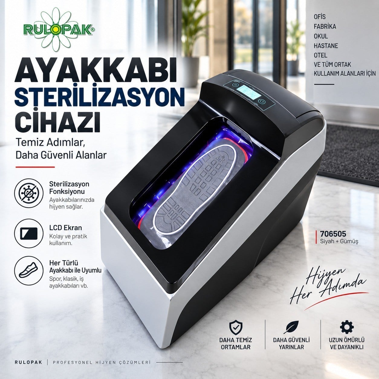 706505 Ayakkabı Kaplayıcı Otomatik Galoş Makinesi