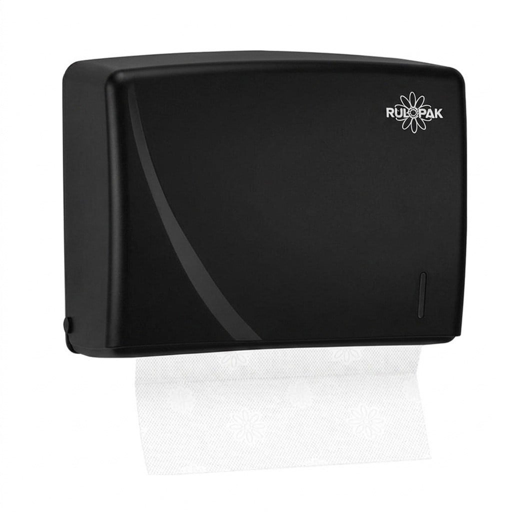 Rulopak 303363 Modern Katlamalı Havlu Dispenseri Z-C-V  200'Lü Derin (Siyah)