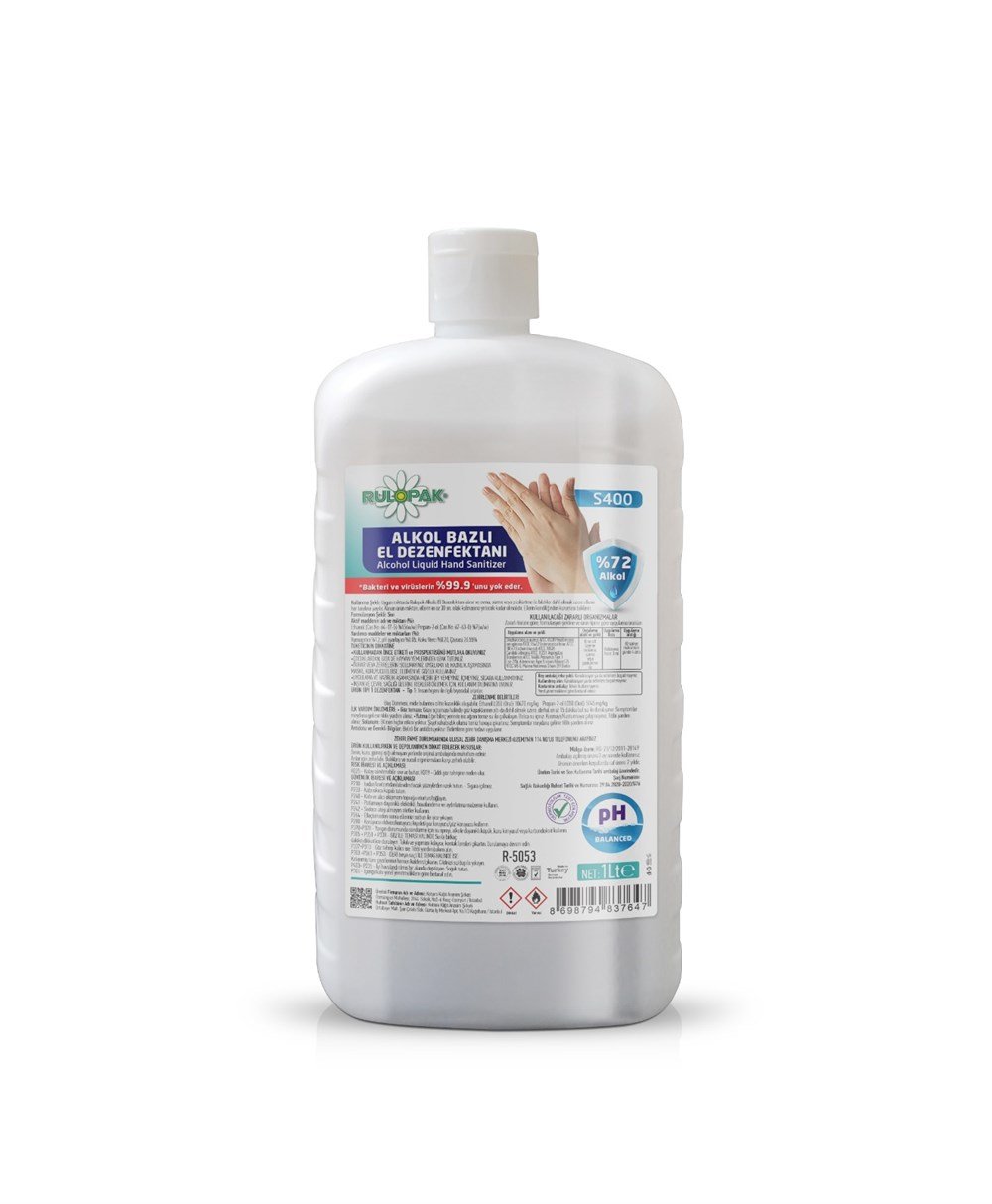 RULOPAK ALKOL BAZLI EL DEZENFEKTANI - 1000 ML - S400 (FLİPTON KAPAK)