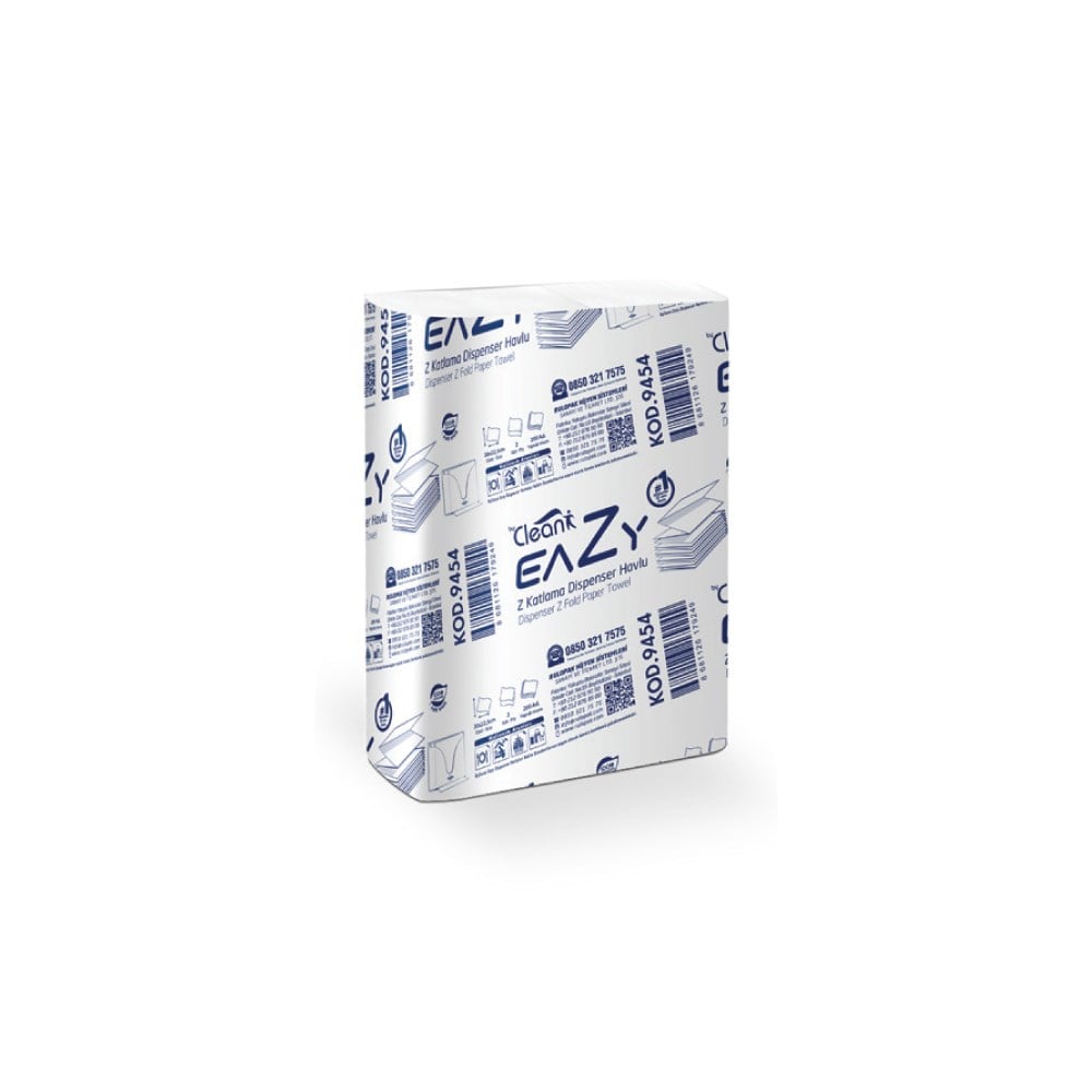 Rulopak By Clean Eazy Z Katlama Havlu Kağıt 200 Yaprak 12Li Paket