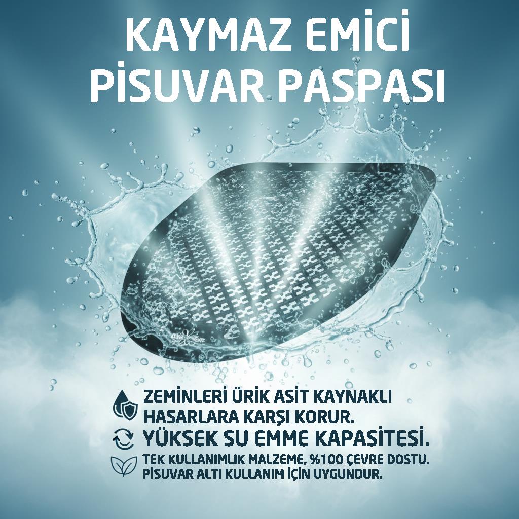 Rulopak Kaymaz Emici Pisuvar Paspası