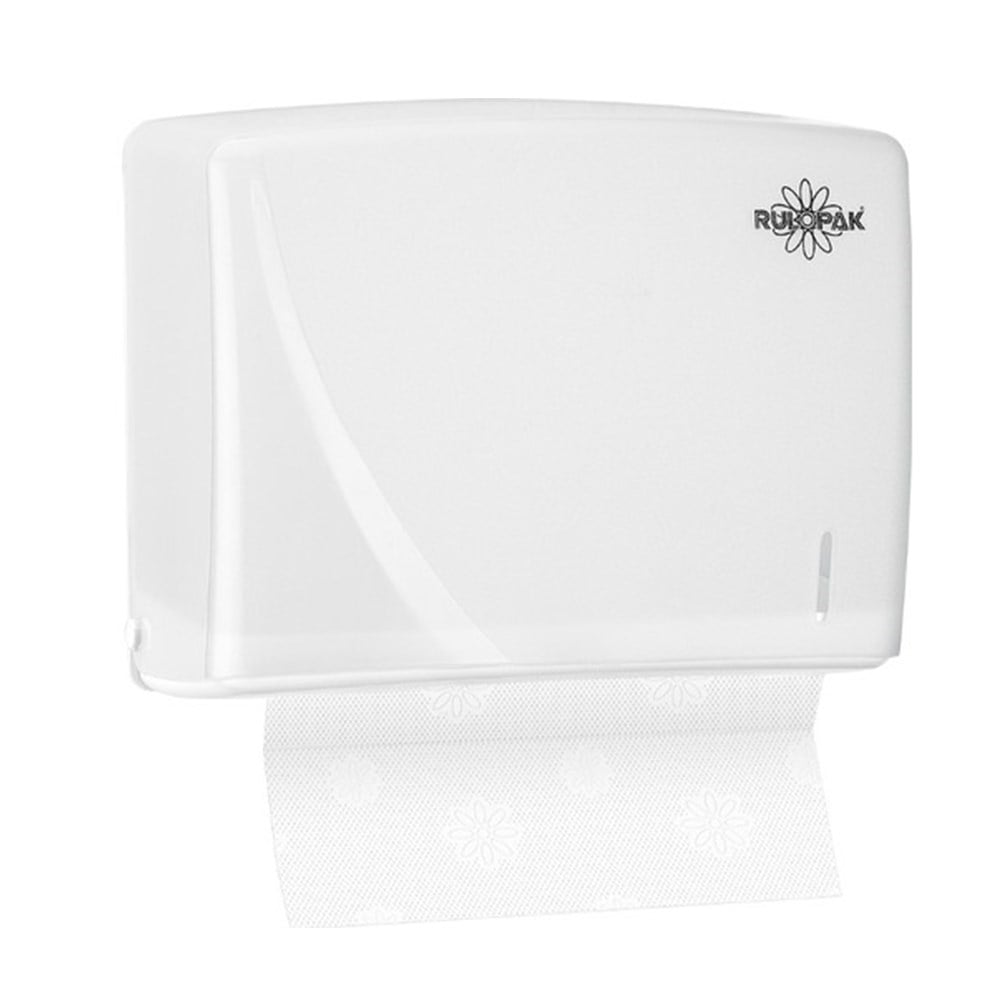 Rulopak 303364 Modern Katlamalı Havlu Dispenseri Z-C-V 200Lü Derin Transparan Beyaz