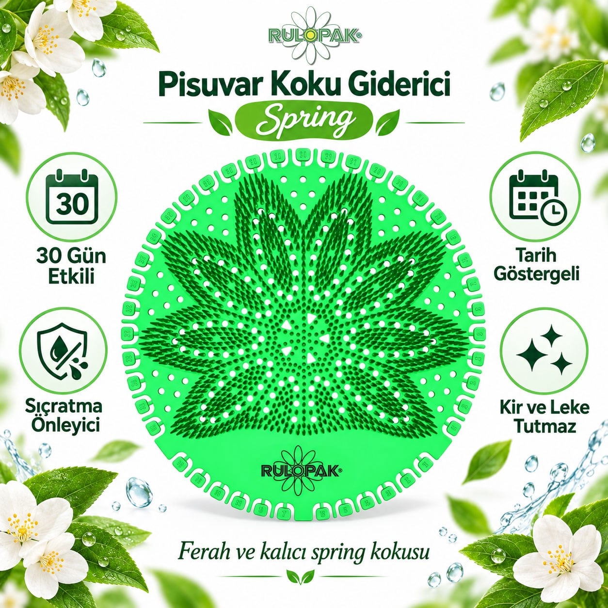 Rulopak Pisuvar Koku Giderici Spring