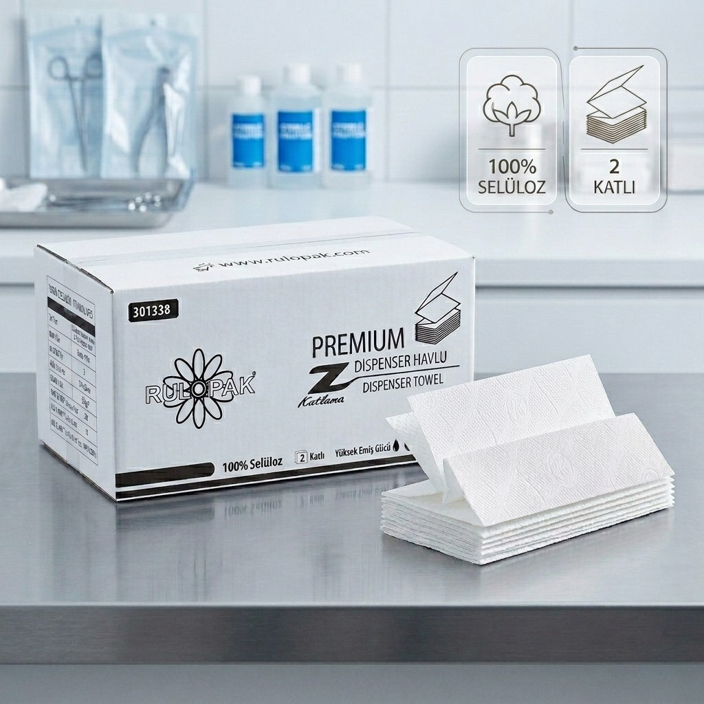 Rulopak Premium Z Kat Havlu 200 Yaprak 23x22,5