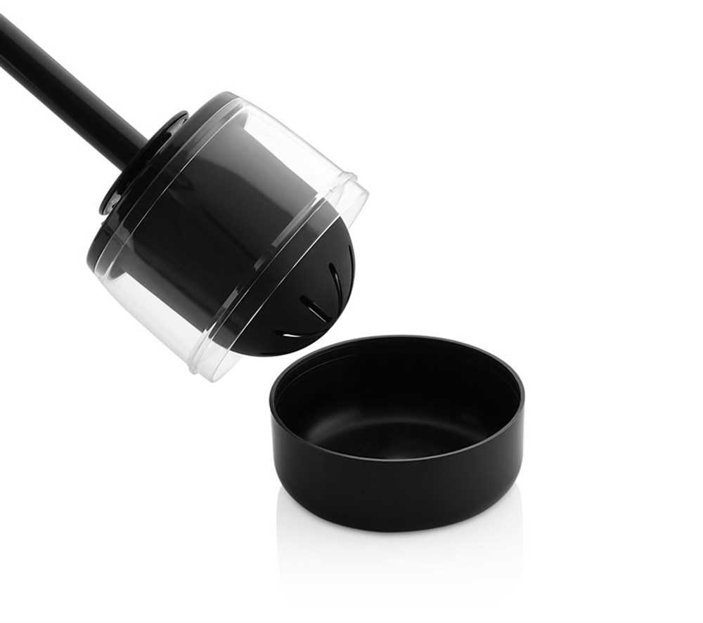 Rulopak Yuvarlak Elite Silikon Tuvalet Fırçası Siyah