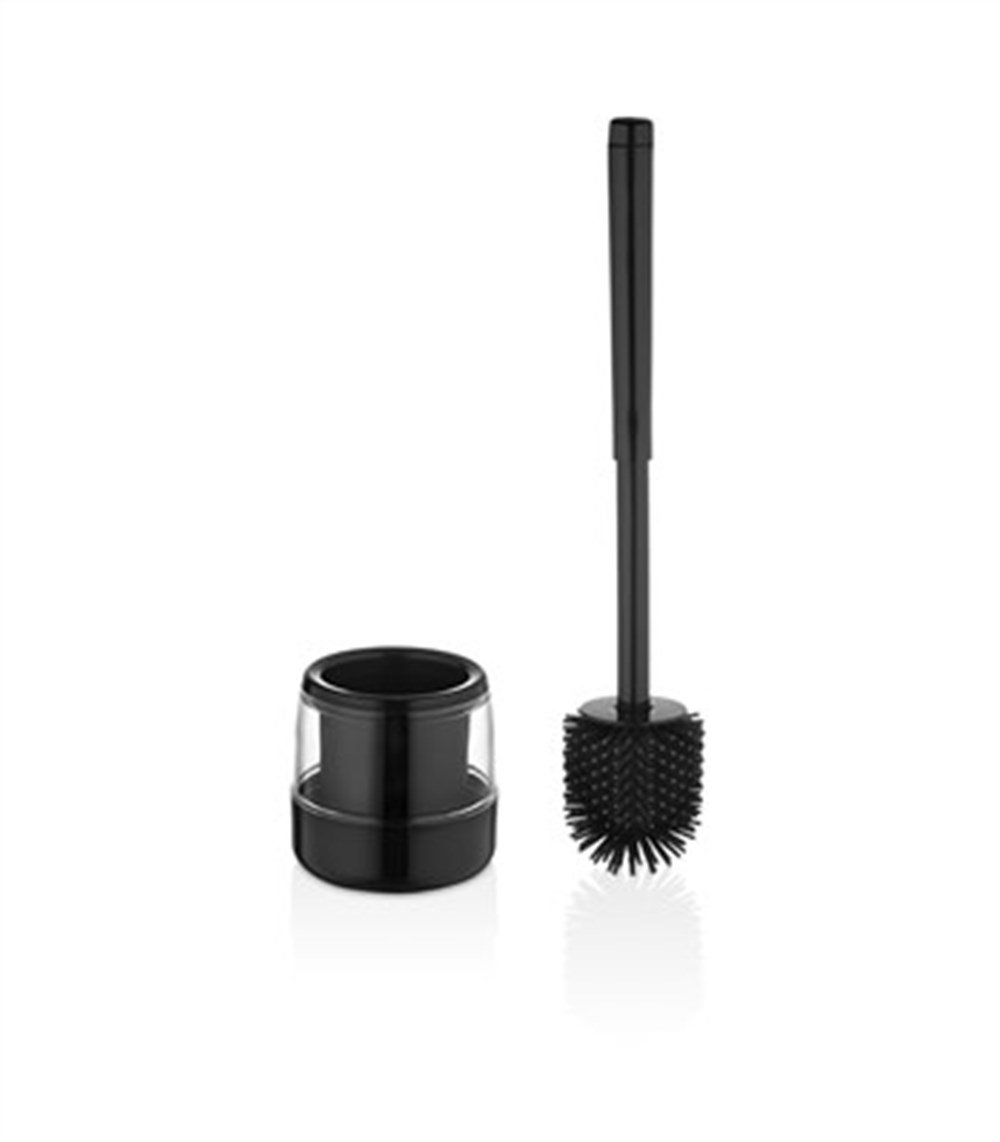 Rulopak Yuvarlak Elite Silikon Tuvalet Fırçası Siyah