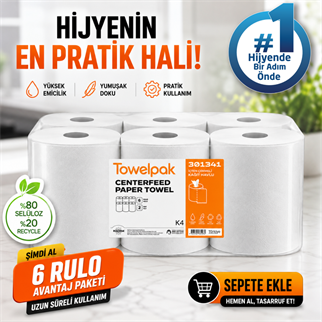 301341 Towelpak İçten Çekmeli Havlu K-4