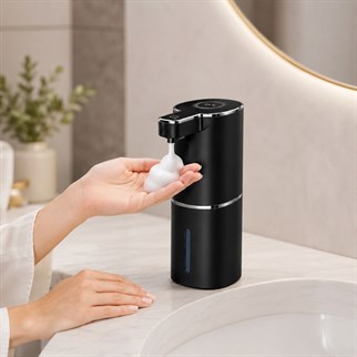 403837 Sensörlü Tezgahüstü Köpük Sabun Dispenseri Siyah