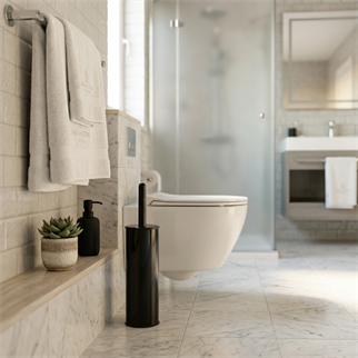 706214 Klasik Wc Fırçası Silikon (Siyah)