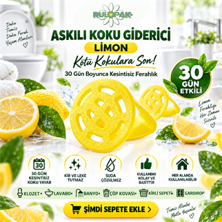 Rulopak Askılı Koku Giderici Limon