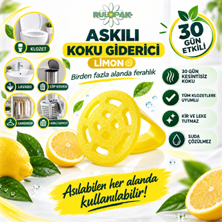 Rulopak Askılı Koku Giderici Limon