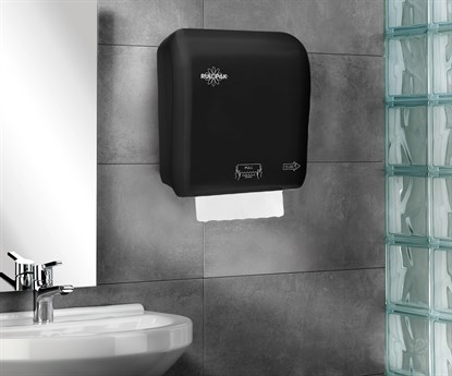 Rulopak Autocut Kağıt Havlu Dispenseri 21 Cm Siyah