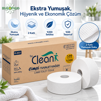 Rulopak By Clean Cimri Tuvalet Kağıdı 2 Katlı 4 Kg