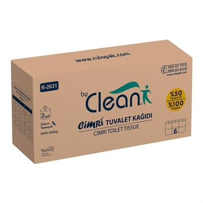 Rulopak By Clean Cimri Tuvalet Kağıdı 2 Katlı 4 Kg
