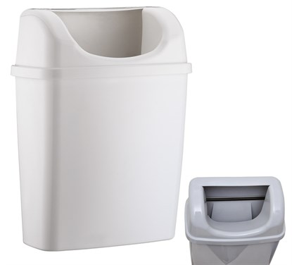 Rulopak Duvara Monte Çöp Kovası 6 Litre Beyaz