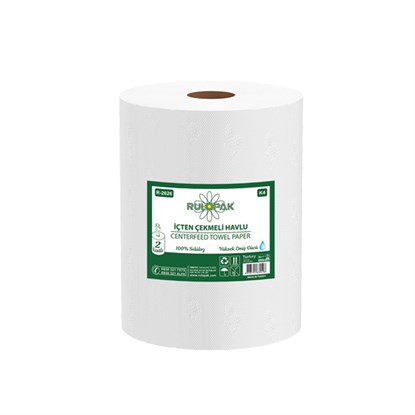 Rulopak İçten Çekme Havlu Kağıt 2 Katlı 80 Metre 6Lı Paket 4 Kg