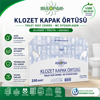 Rulopak Klozet Kapak Örtüsü 20 Paket