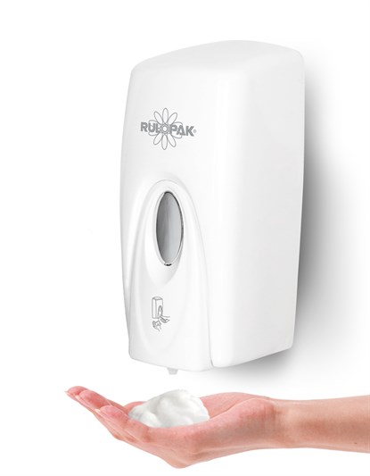 Rulopak Manuel Kartuşlu Köpük Sabun Dispenseri 1000 Ml Beyaz