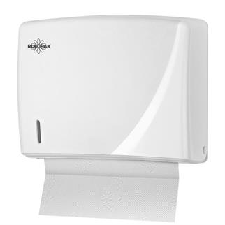 Rulopak Modern Z Katlama Kağıt Havlu Dispenseri 200Lü Transparan Beyaz