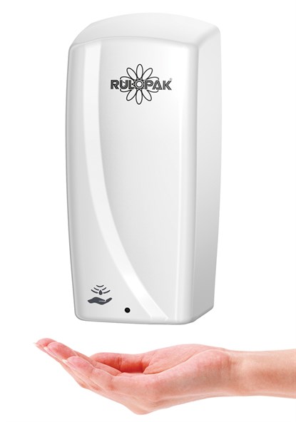 Rulopak Sensörlü Doldurmalı Sıvı Sabun & Jel Dispenseri 1000 Ml Beyaz