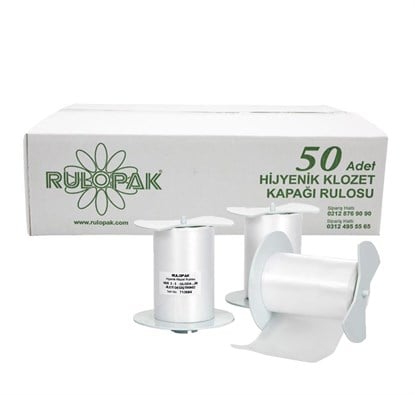 Rulopak Sensörlü Hijyenik Klozet Kapağı Rulosu 50li