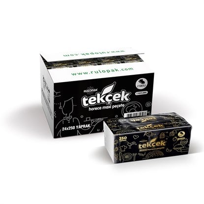 Rulopak Tekçek Horeca Maxi Dispenser Peçete 2 Katlı 250 Yaprak 24Lü Paket