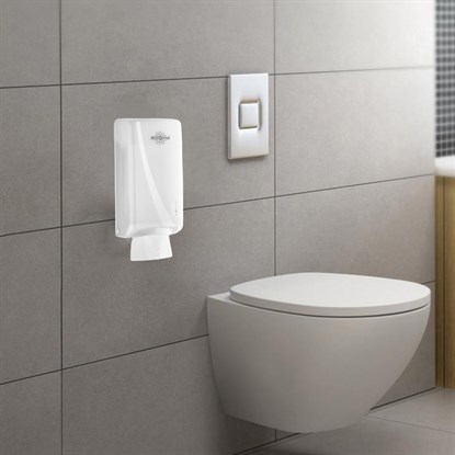 Rulopak Tekçek Maxi Tuvalet Kağıdı Dispenseri Transparan Beyaz