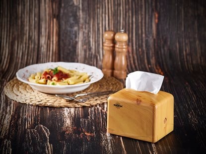 Rulopak Tekçek Mini Peçete Dispenseri Açık Ahşap