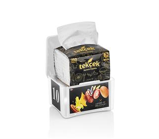 Rulopak Tekçek Reklamlı Peçete Dispenseri (Beyaz)