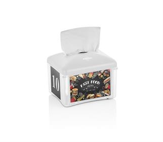 Rulopak Tekçek Reklamlı Peçete Dispenseri (Beyaz)