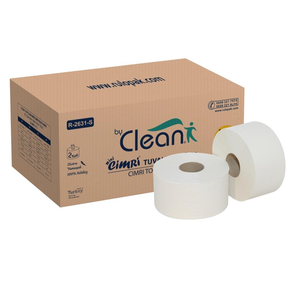 Rulopak By Clean Mini Cimri Tuvalet Kağıdı 2 Katlı 4 Kg | Rulopak