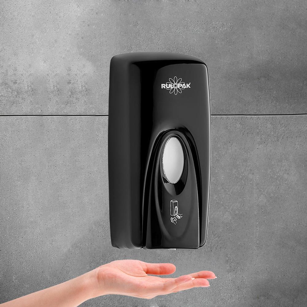 Rulopak Doldurmalı Manuel Sıvı Sabun Dispenseri 1000 ml Siyah | Rulopak