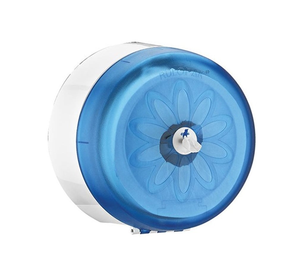 Rulopak Mini Cimri İçten Çekmeli Tuvalet Kağıdı Dispenseri - Mavi