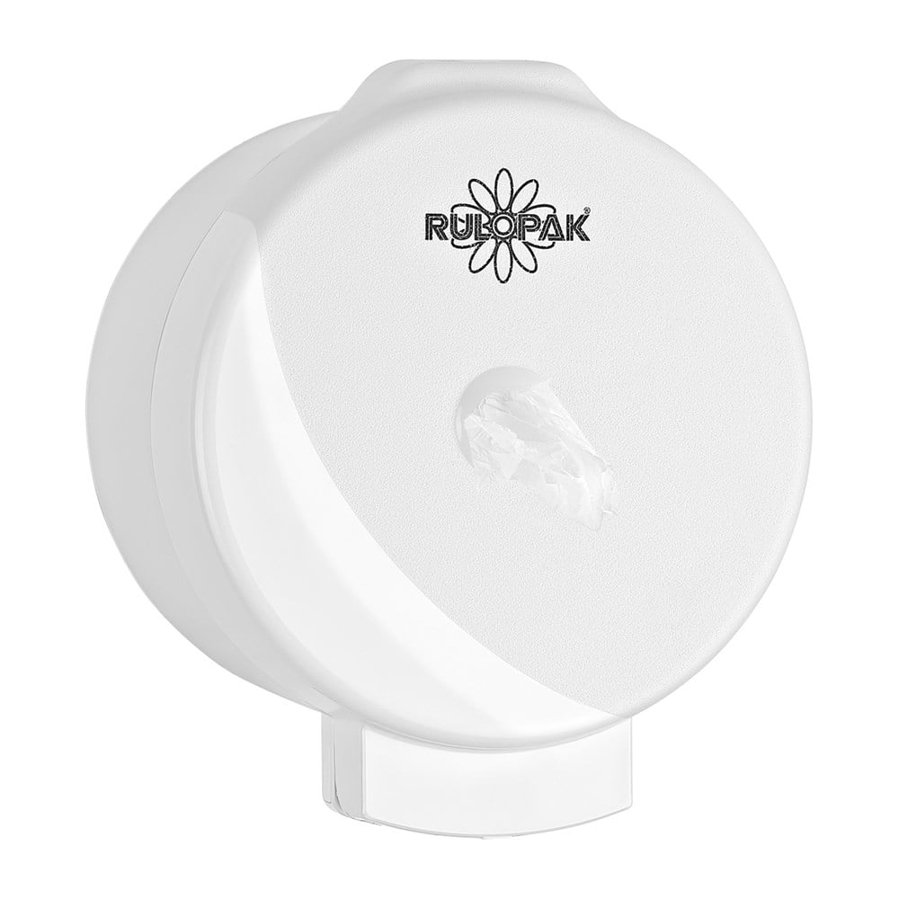 RULOPAK MODERN MİNİ CİMRİ İÇTEN ÇEKMELİ TUVALET KAĞIDI DİSPENSERİ - BEYAZ