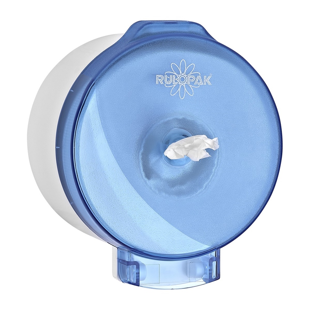 Rulopak Modern Mini Cimri İçten Çekmeli Tuvalet Kağıdı Dispenseri  Transparan Mavi | Rulopak