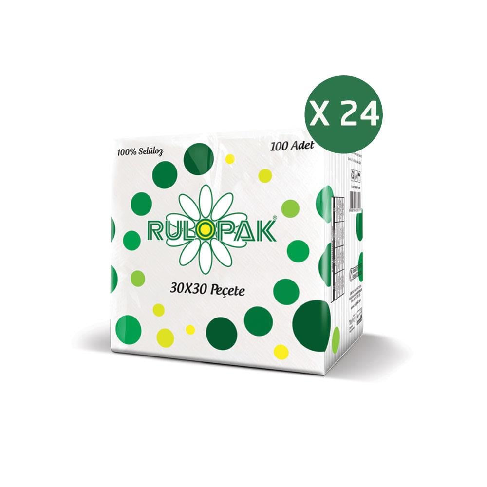 Rulopak Peçete 30x30 100'lü Paket 24 Adet