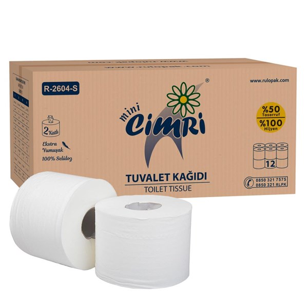 Rulopak Mini Cimri Tuvalet Kağıdı 2 Katlı 5 Kg | Rulopak