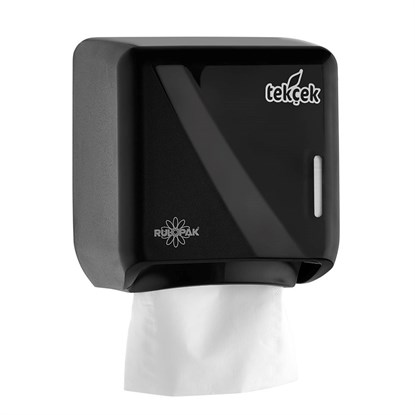 Rulopak Tekçek Mini Tuvalet Kağıdı Dispenseri Siyah | Rulopak