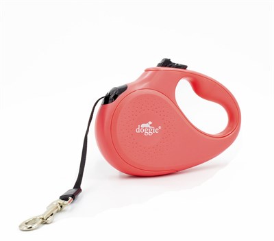 Doggie Master Serisi Otomatik Uzatma Tasması M-25kg-5mt - Pink