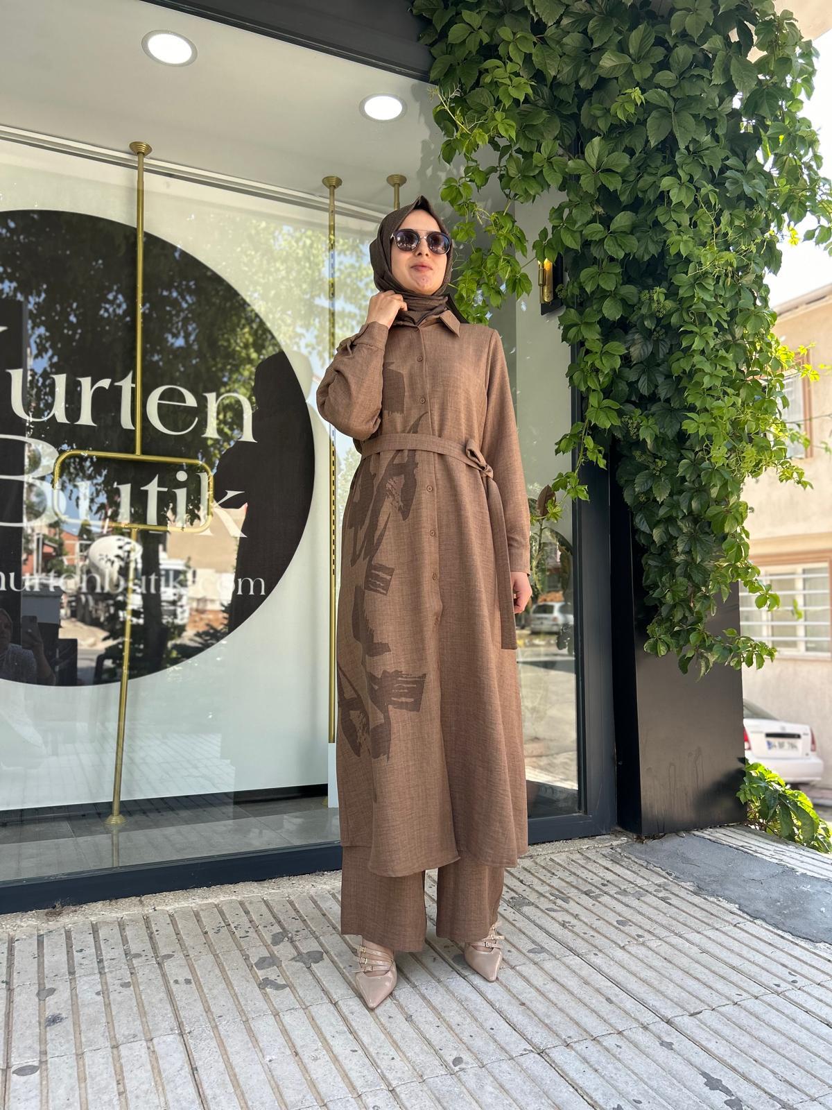 NURCAN ÇETİN KAHVE TUNİK 24324