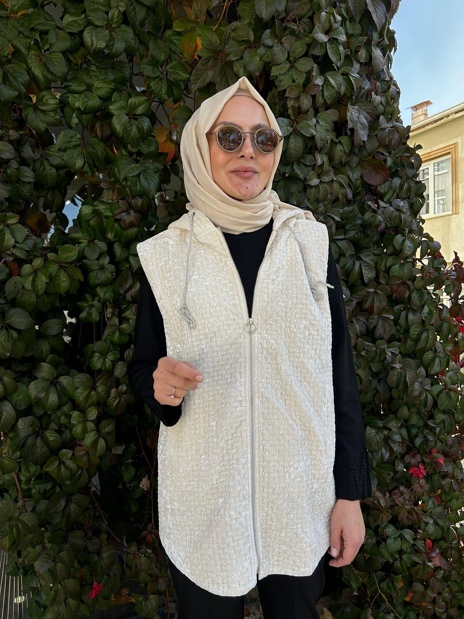 GHISA EKRU YELEK 3227