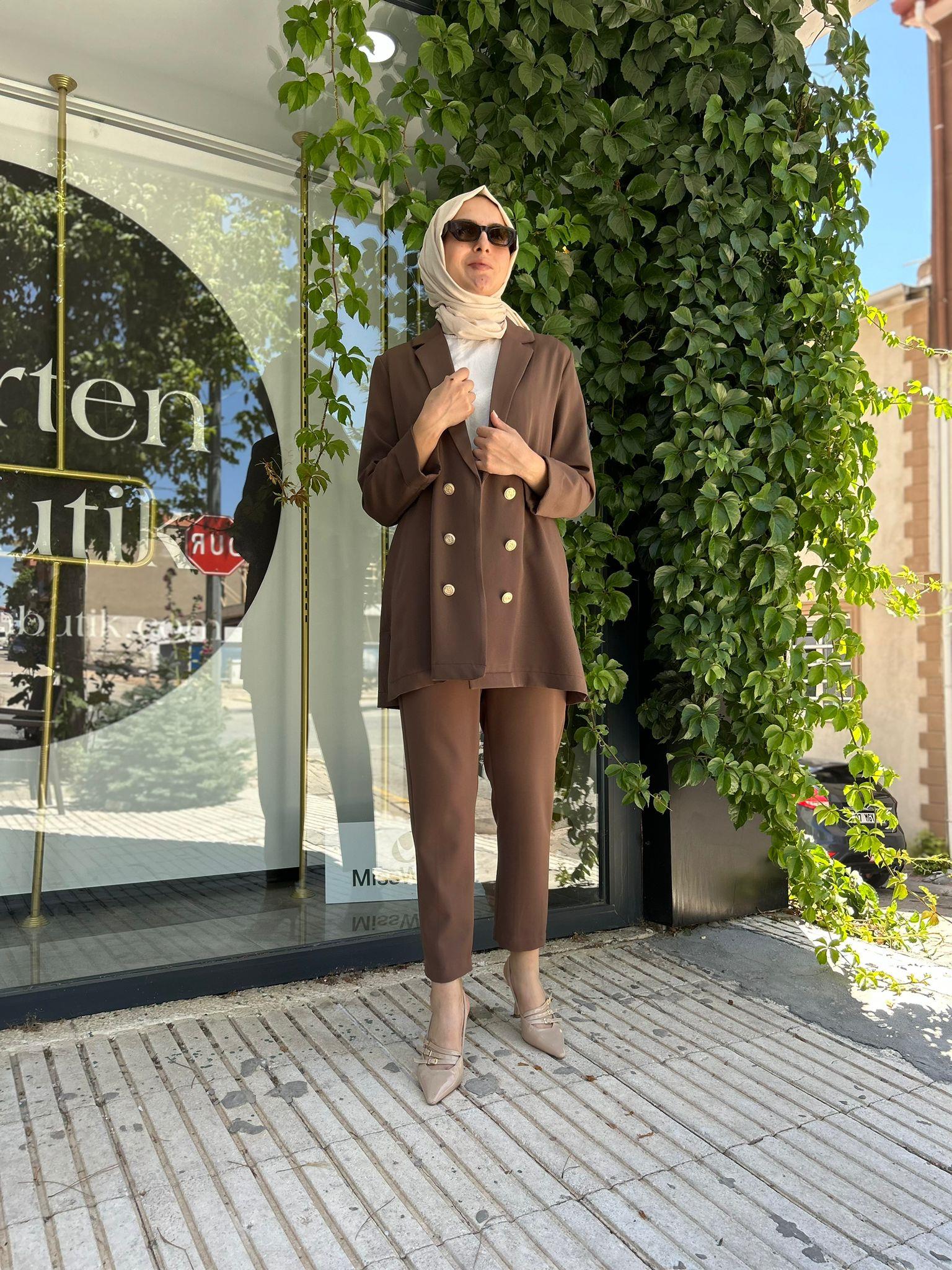 NURCAN ÇETİN KAHVE PANTOLON 24058