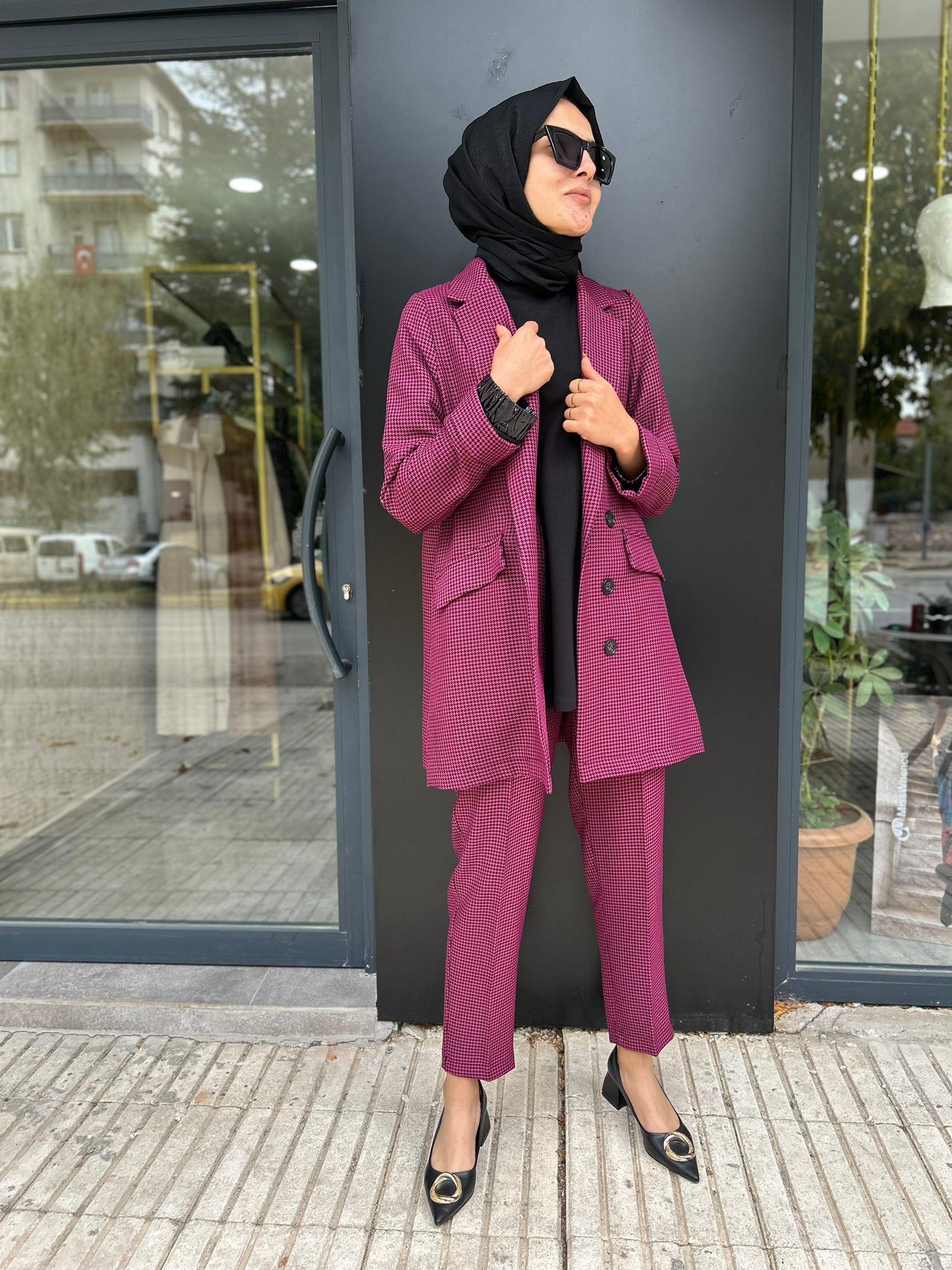 NURCAN ÇETİN KAZ AYAĞI FUŞYA TAKIM ALTI 179