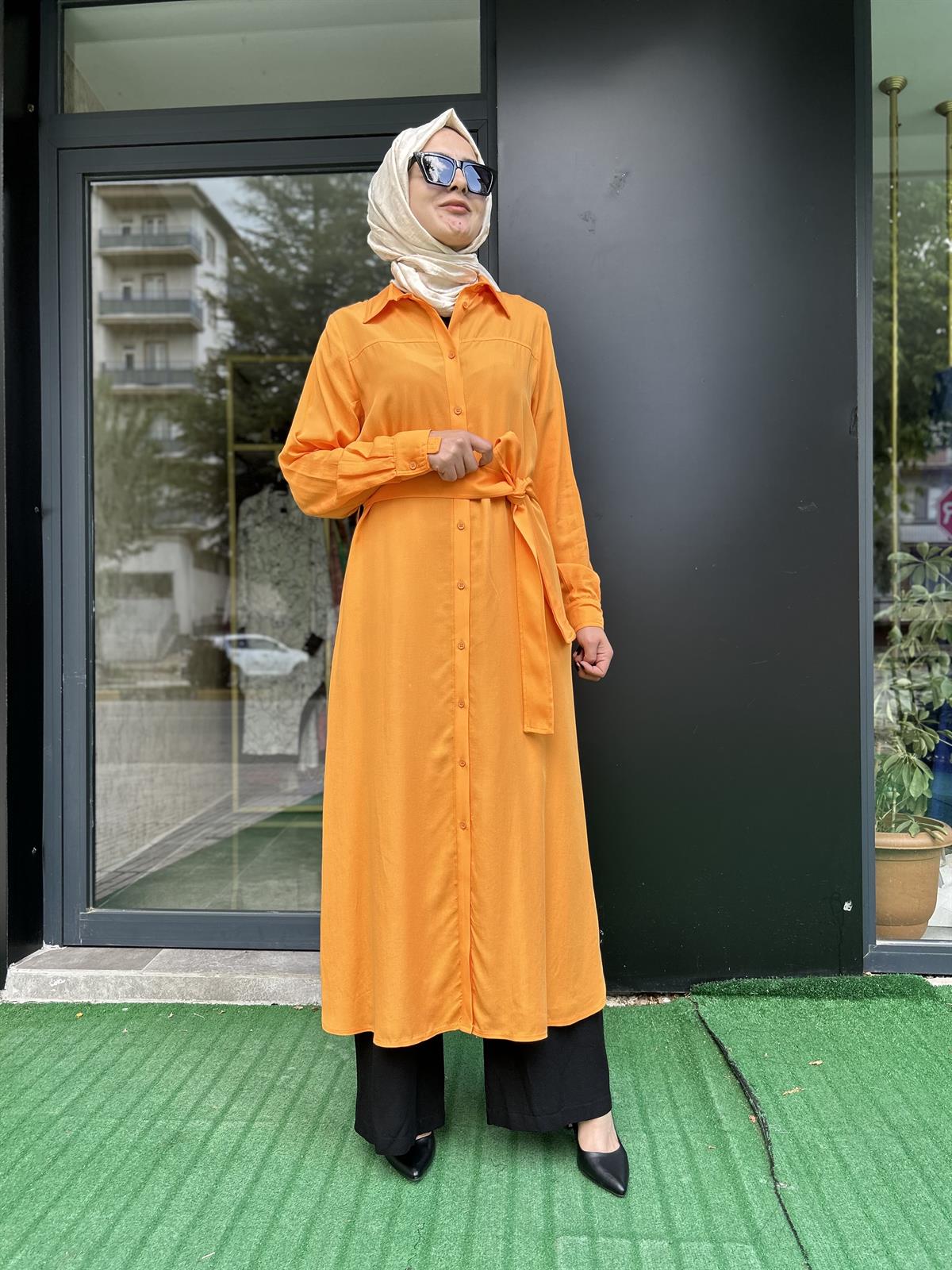 NURCAN ÇETİN TENSEL KUMAŞ ORANJ KAP 23242