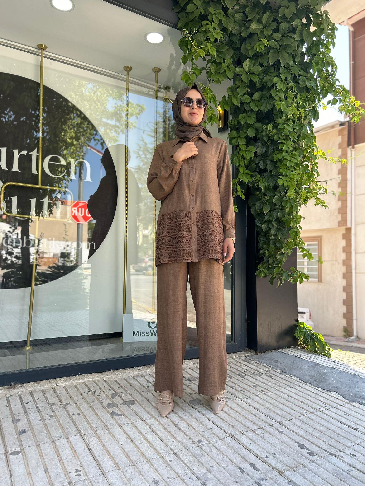 NUTCAN ÇETİN TENSEL TAKIM KAHVE 24506